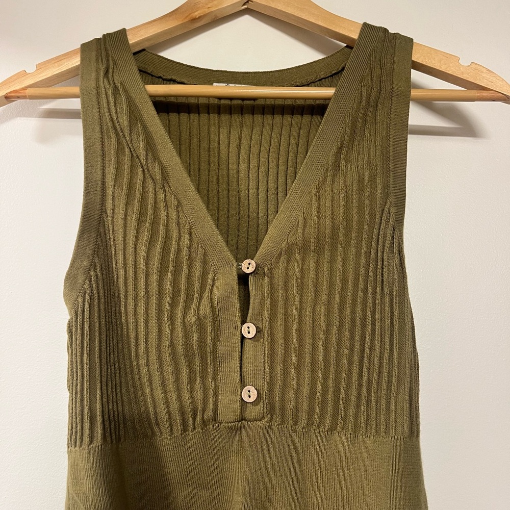 Free peoples button tank top